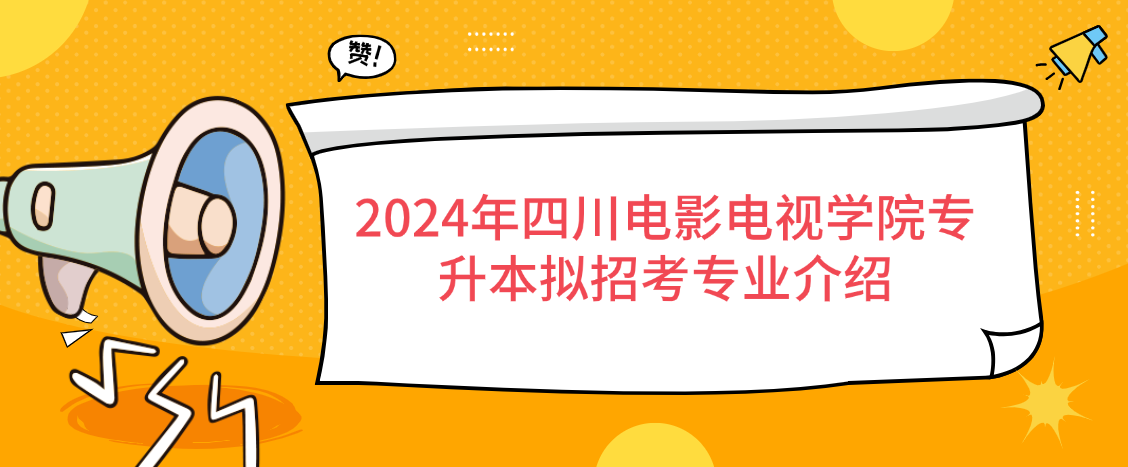 2024年四川电影电视学院专升本拟招考专业介绍